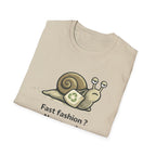 Eco Snail T-Shirt — "Fast fashion? Non merci" Sustainable Fashion Tee