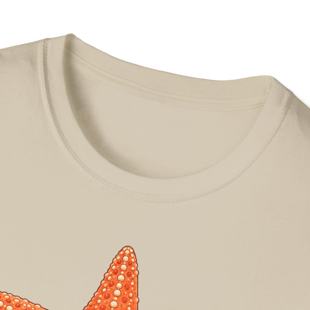 T-shirt graphique avec étoile de mer — Jolie étoile de mer orange