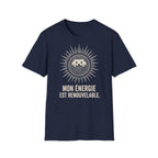 T-shirt Hérisson et énergie renouvelable — « Mon énergie est renouvelable » — T-shirt graphique écoresponsable