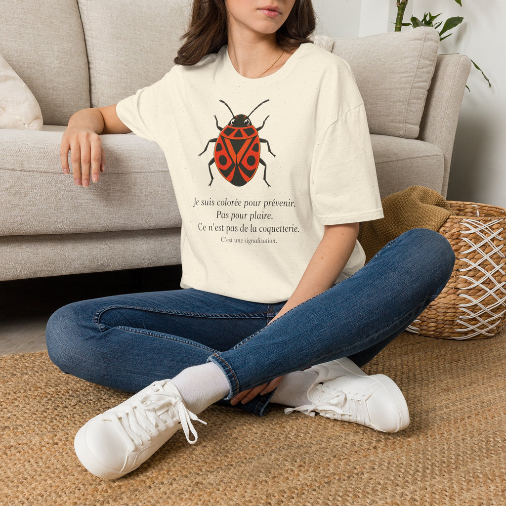 T-shirt illustré avec coccinelle