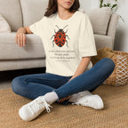T-shirt illustré avec coccinelle