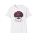 T-Shirt — Cute Purple Tree Illustration with French Quote