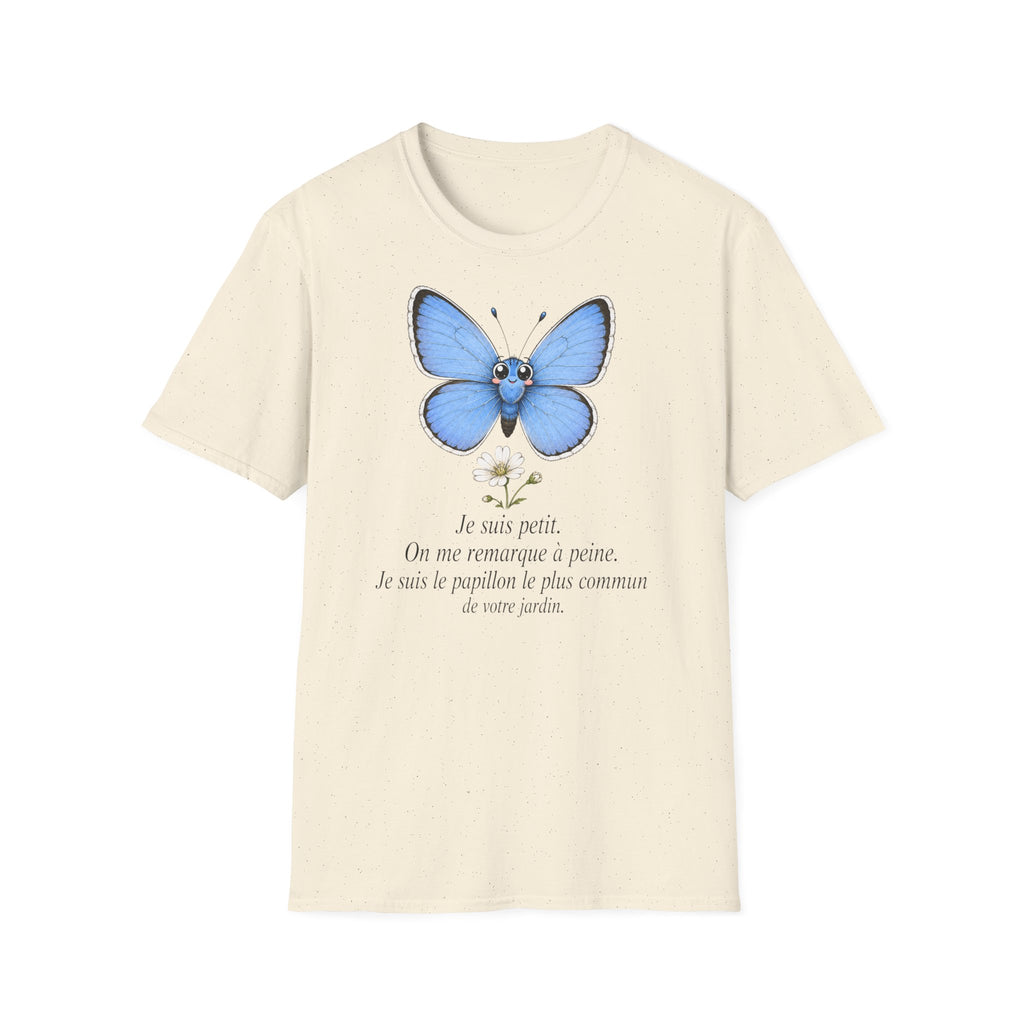 T-shirt papillon bleu