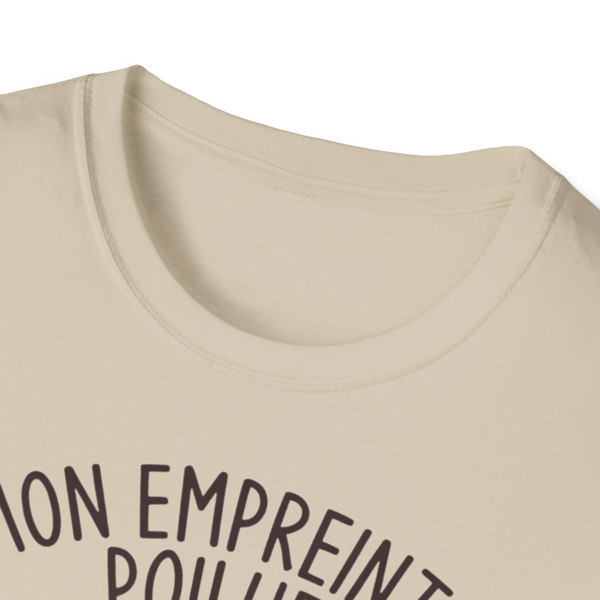 French Paw Print T‑Shirt — "Mon empreinte poilue" Floral Paw Graphic