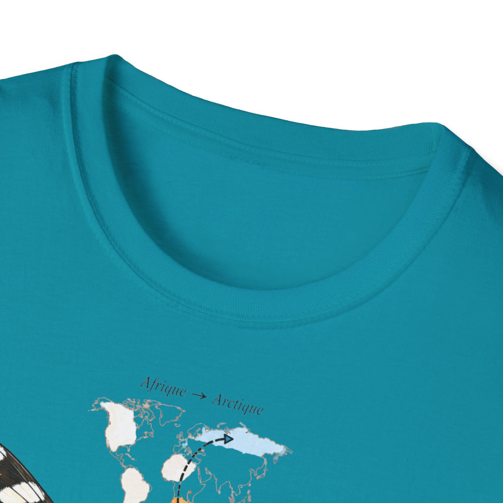 T-shirt illustré avec papillon