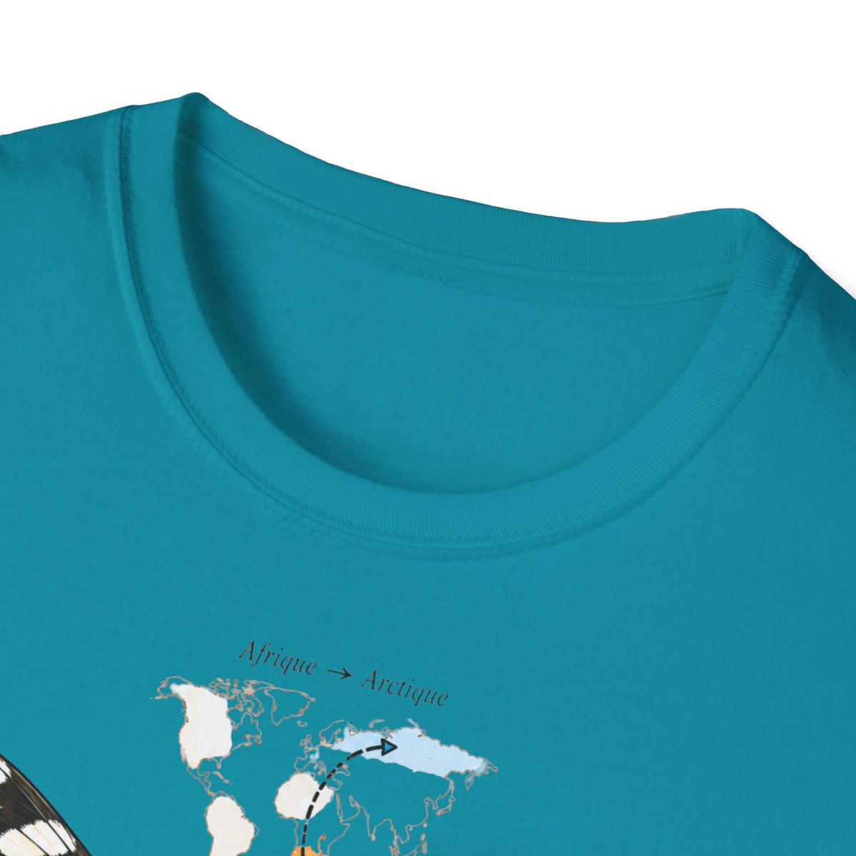 T-shirt illustré avec papillon