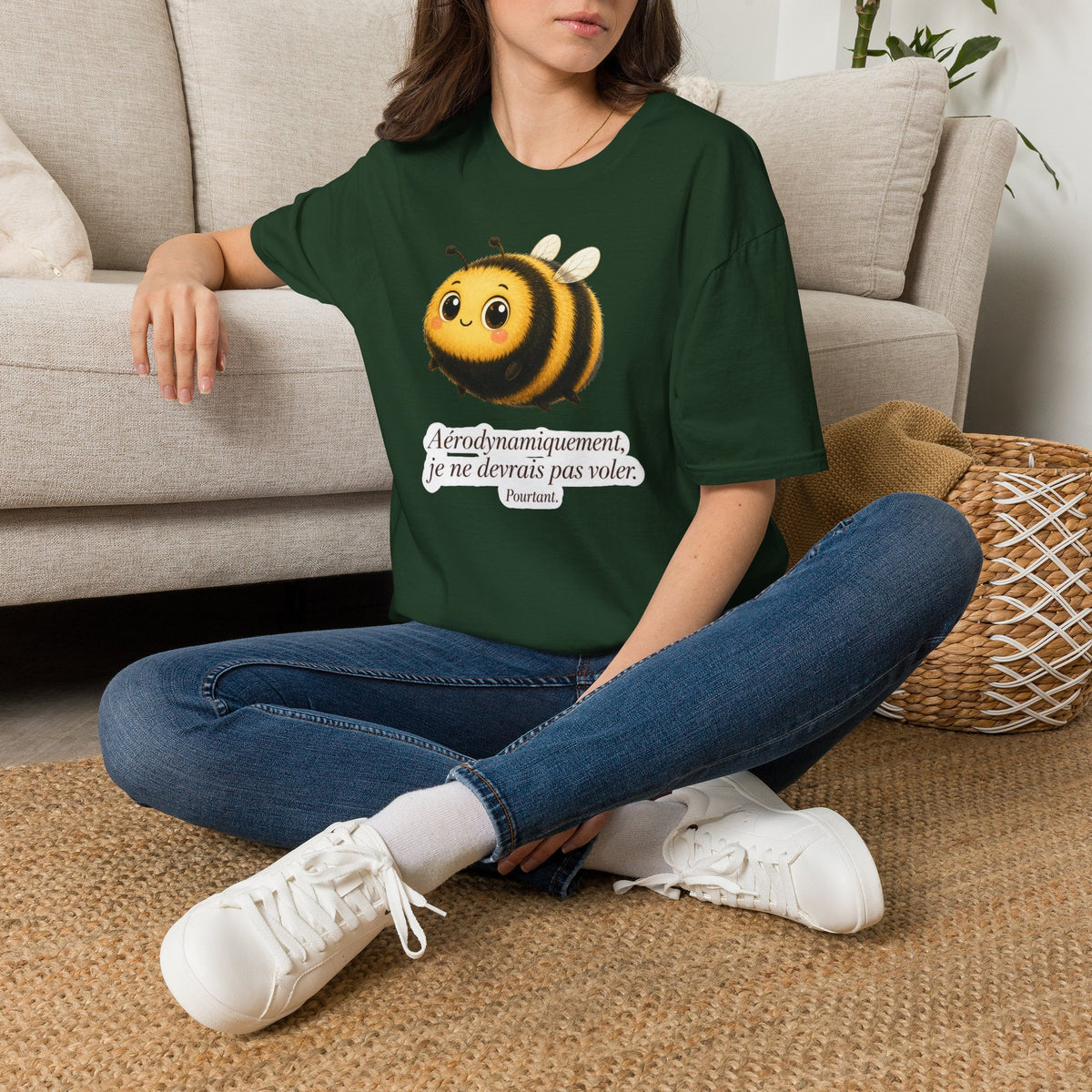 T-shirt Abeille mignonne — Adorable illustration de bourdon