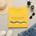 T-shirt graphique avec mille-pattes — « Je n’en ai pas mille »