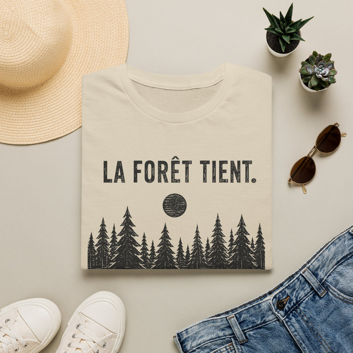 T-shirt « La forêt tient » — T-shirt graphique sur le thème des bois