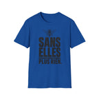 T-shirt — « Sans elles, plus rien » — Illustration graphique d’abeilles