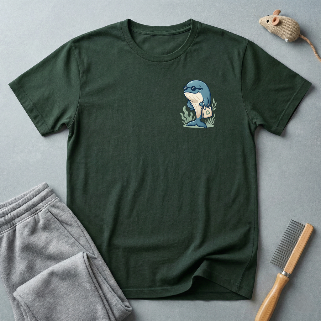T-shirt graphique Baleine avec sac écolo