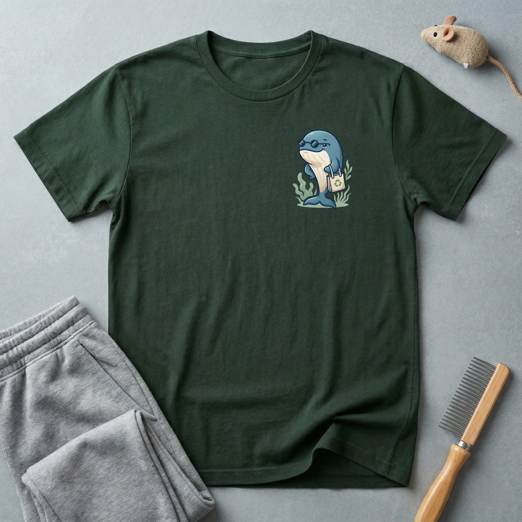 T-shirt graphique Baleine avec sac écolo