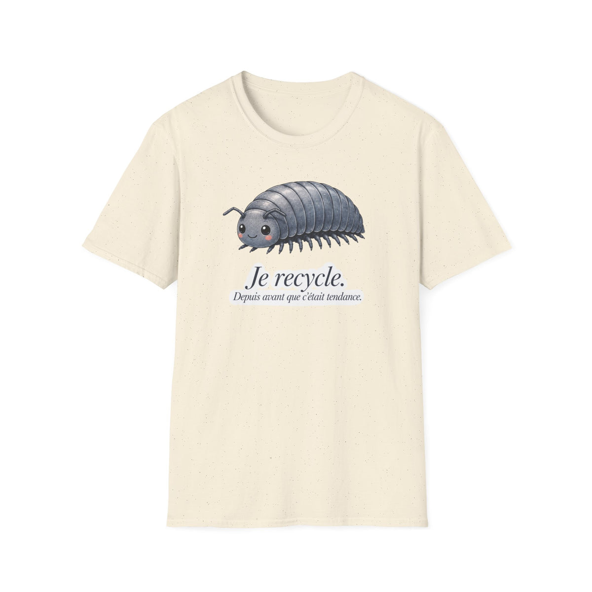 T-shirt Isopode « Je recycle. » — Adorable illustration sur le thème écologique