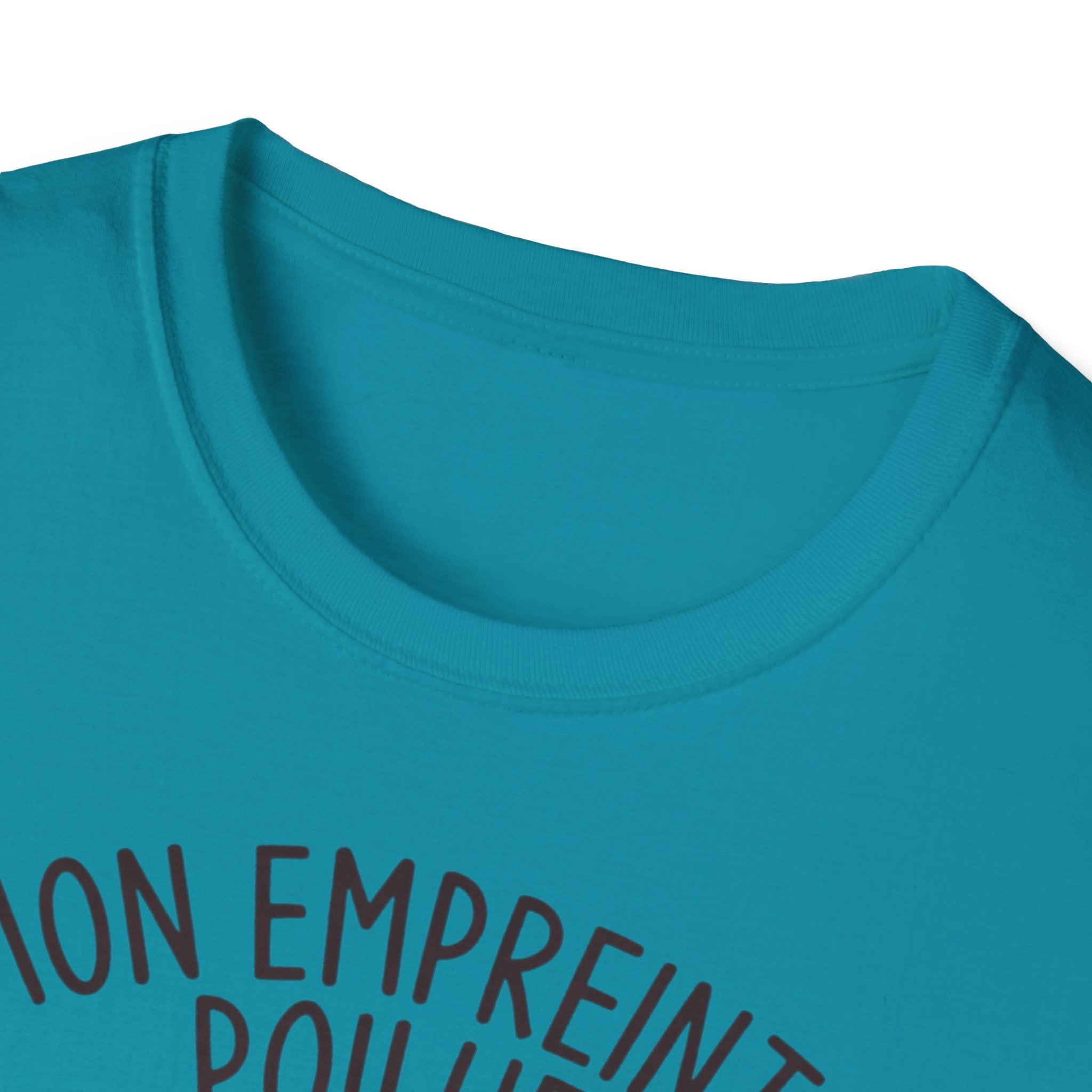 French Paw Print T‑Shirt — "Mon empreinte poilue" Floral Paw Graphic