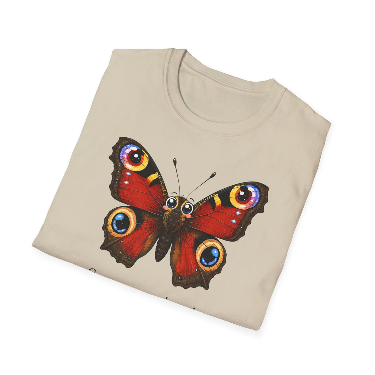 T-shirt illustré avec un papillon — « Ces yeux ne voient rien. Ils font voir ce qu’on soupçonne. Ça suffit. »