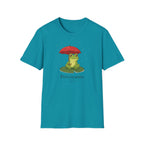 T-shirt Grenouille au parapluie rouge — Adorable illustration « Prévoyante »