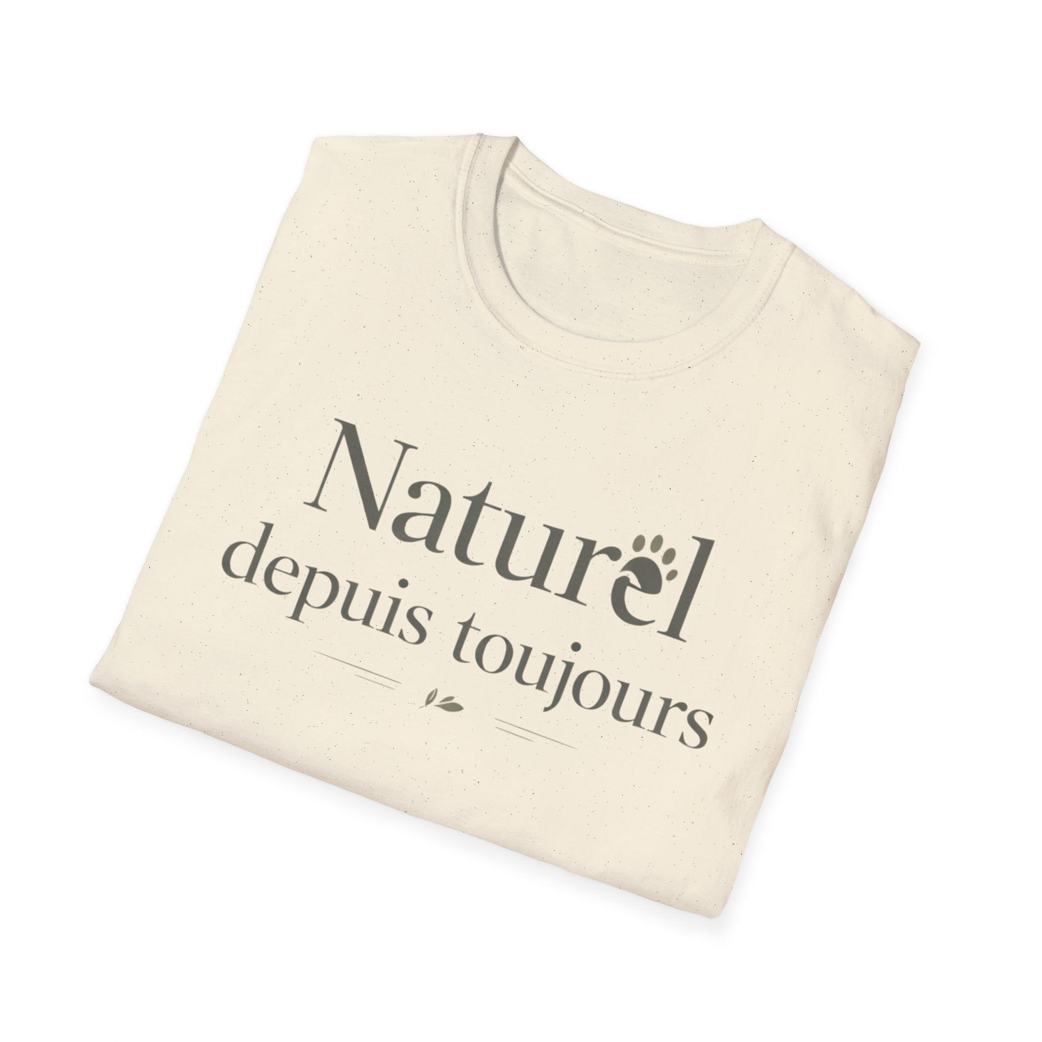 Naturel Depuis Toujours T-Shirt — Minimal French Botanical Tee