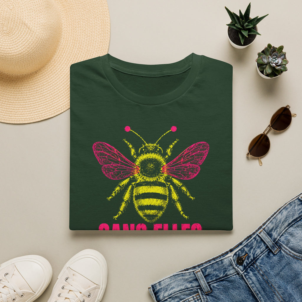 T-shirt graphique Abeille — « Sans elles, plus rien. » — T-shirt féministe en hommage aux pollinisatrices