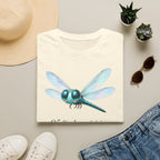 T-shirt illustré avec libellule — « 95 % de précision »