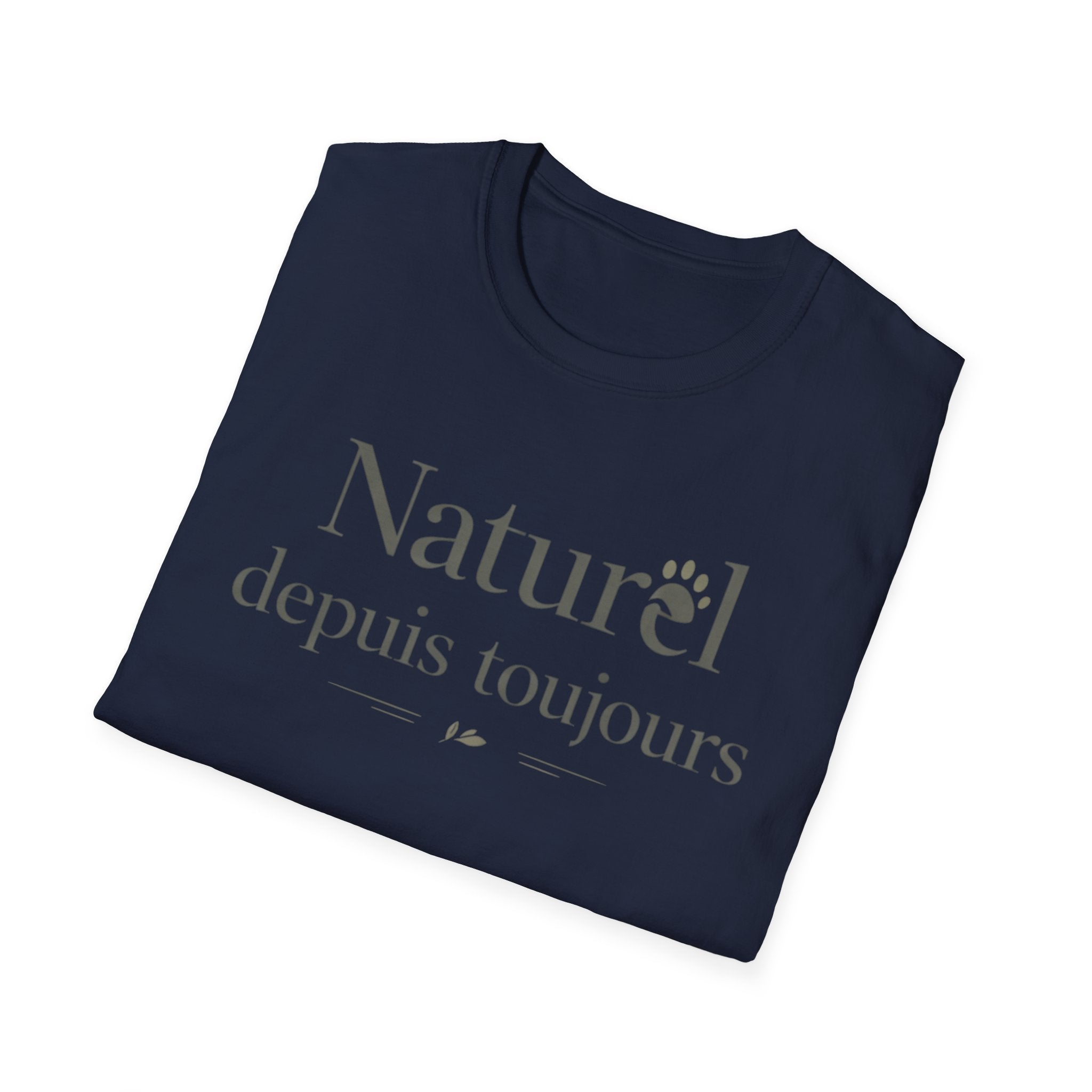 Naturel Depuis Toujours T-Shirt — Minimal French Botanical Tee