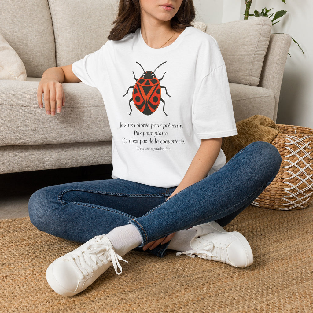 T-shirt illustré avec coccinelle