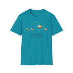 T-shirt Abeille et pollinisation — « Pollinisation avec enthousiasme » — Adorable illustration d’abeille