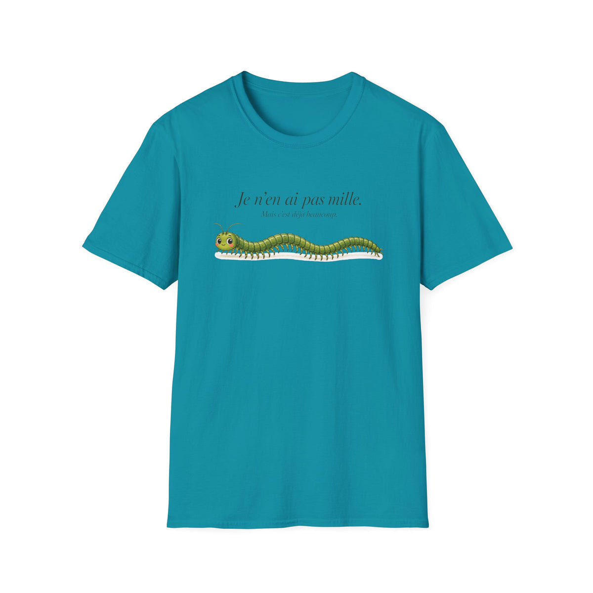 T-shirt graphique avec mille-pattes — « Je n’en ai pas mille »