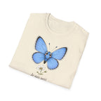 T-shirt papillon bleu