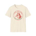 T-shirt Renard vintage avec écusson — « Renard urbain sauvage » — T-shirt rétro sur le thème de la faune sauvage