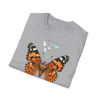 T-shirt illustré avec papillon