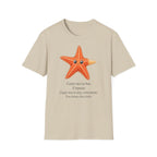 T-shirt graphique avec étoile de mer — Jolie étoile de mer orange