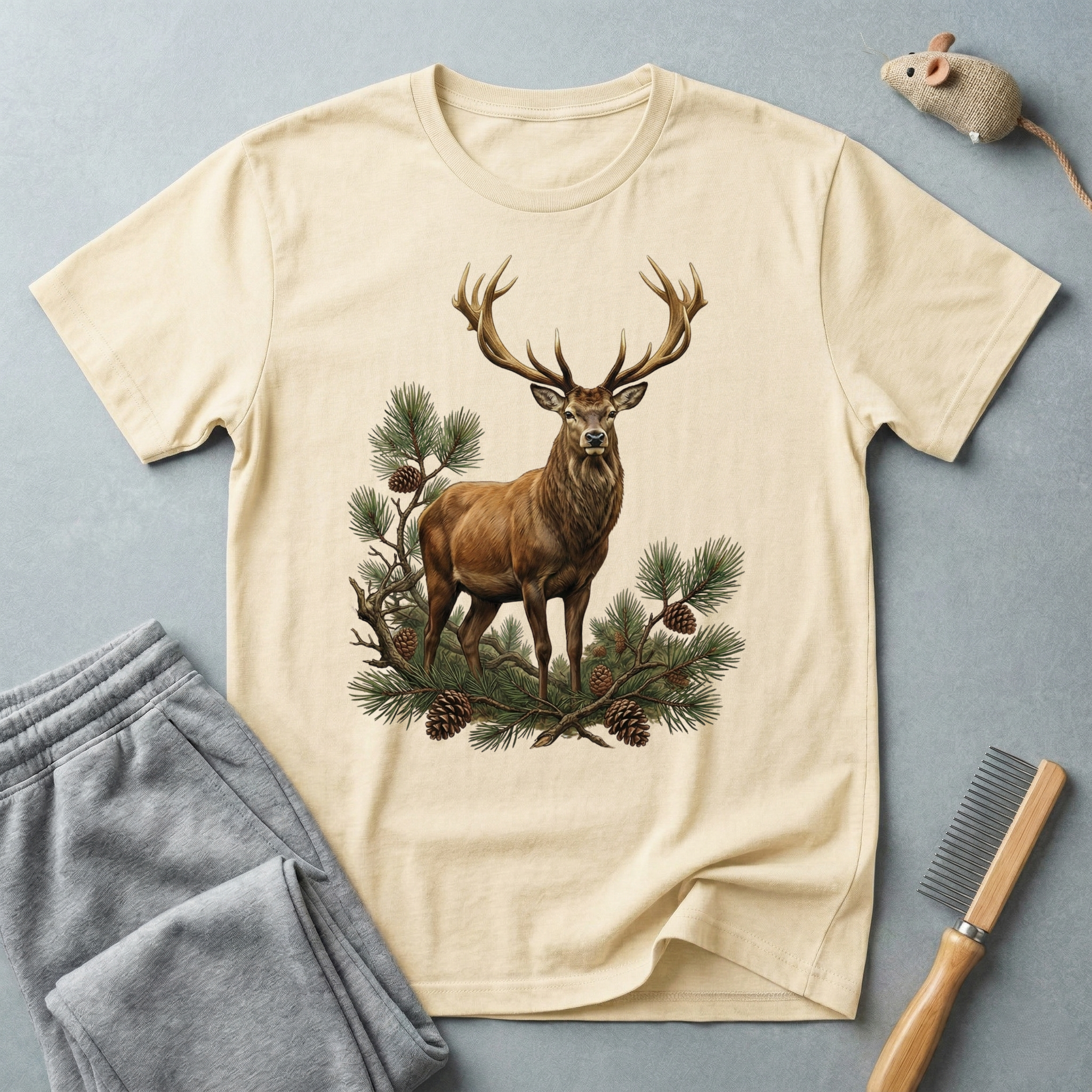 T-shirt graphique Cerf des bois