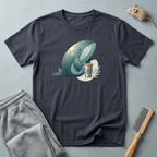 T-shirt graphique Baleine et tasse de café