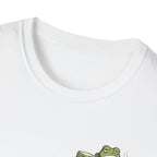 T-Shirt — Cute Frog at Desk "I'm Sorry, I'm Distracted" Graphic Tee
