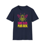 T-shirt graphique Abeille — « Sans elles, plus rien. » — T-shirt féministe en hommage aux pollinisatrices