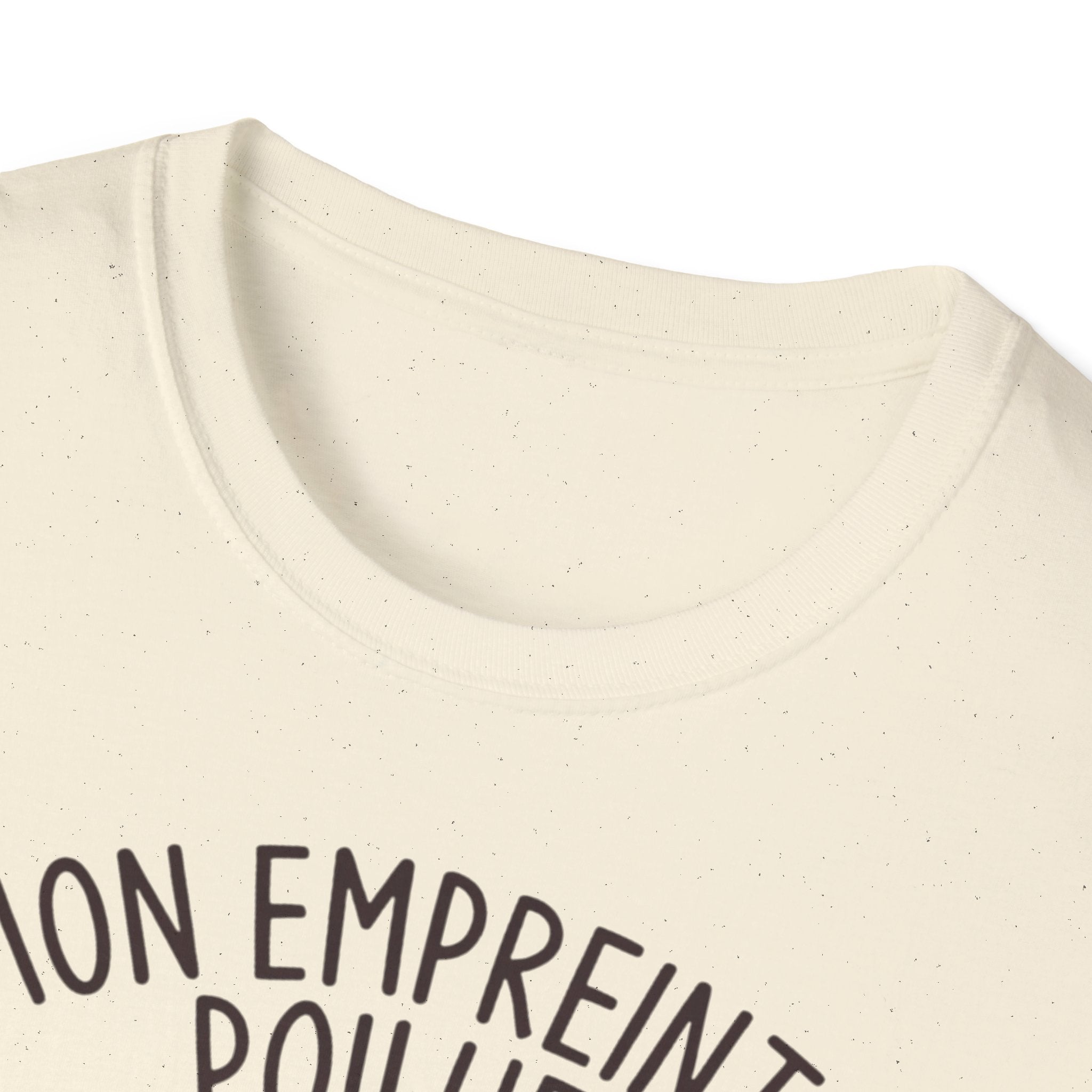 French Paw Print T‑Shirt — "Mon empreinte poilue" Floral Paw Graphic