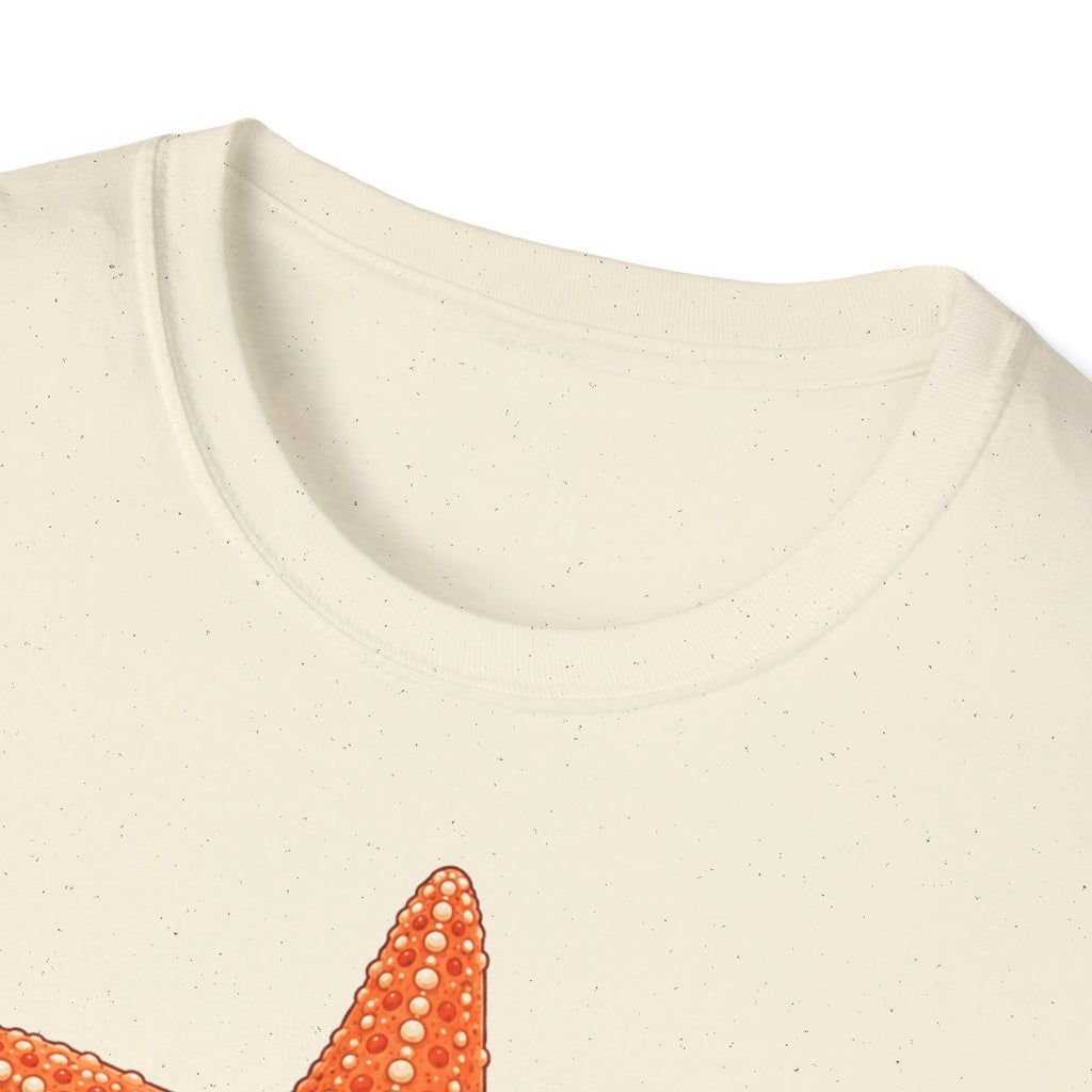 T-shirt graphique avec étoile de mer — Jolie étoile de mer orange
