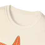 T-shirt graphique avec étoile de mer — Jolie étoile de mer orange