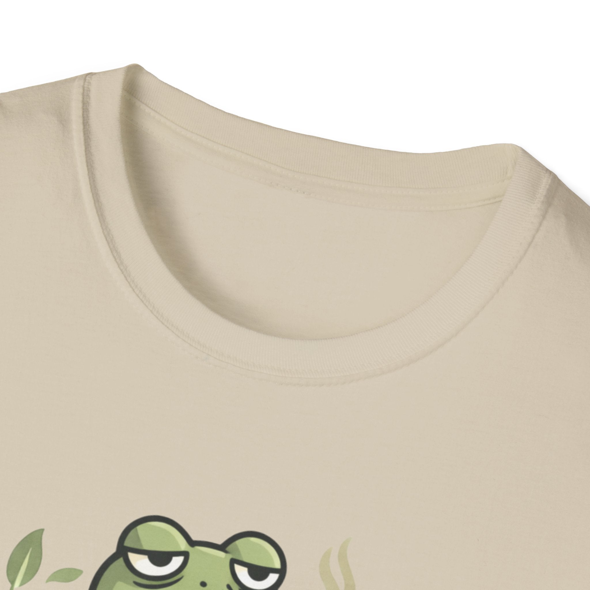Frog Composting T-Shirt – "J'essaie de composter mes problèmes" French Eco Humor Tee