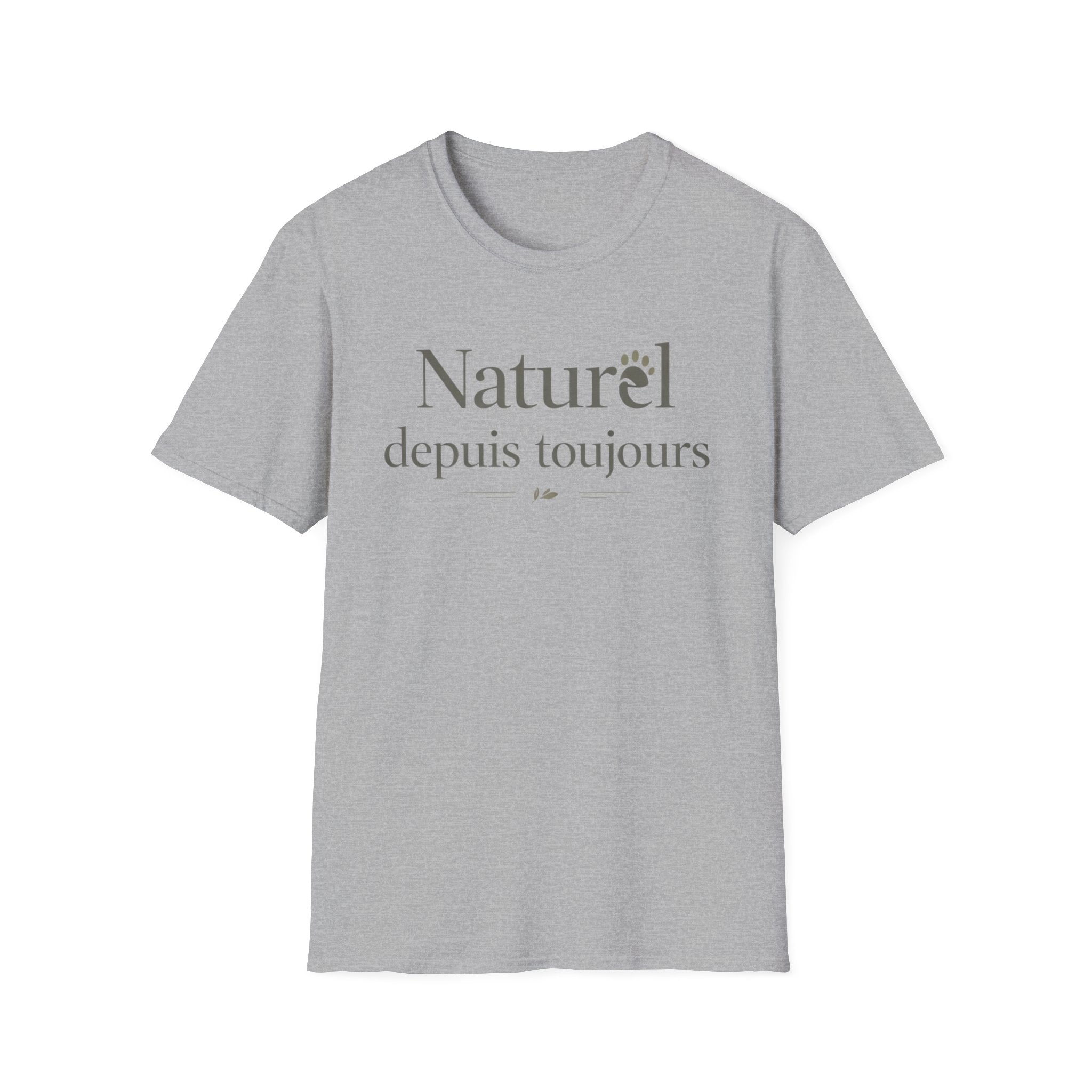 Naturel Depuis Toujours T-Shirt — Minimal French Botanical Tee