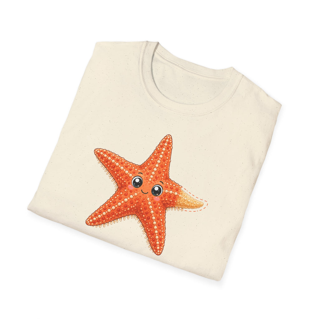 T-shirt graphique avec étoile de mer — Jolie étoile de mer orange