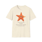 T-shirt graphique avec étoile de mer — Jolie étoile de mer orange