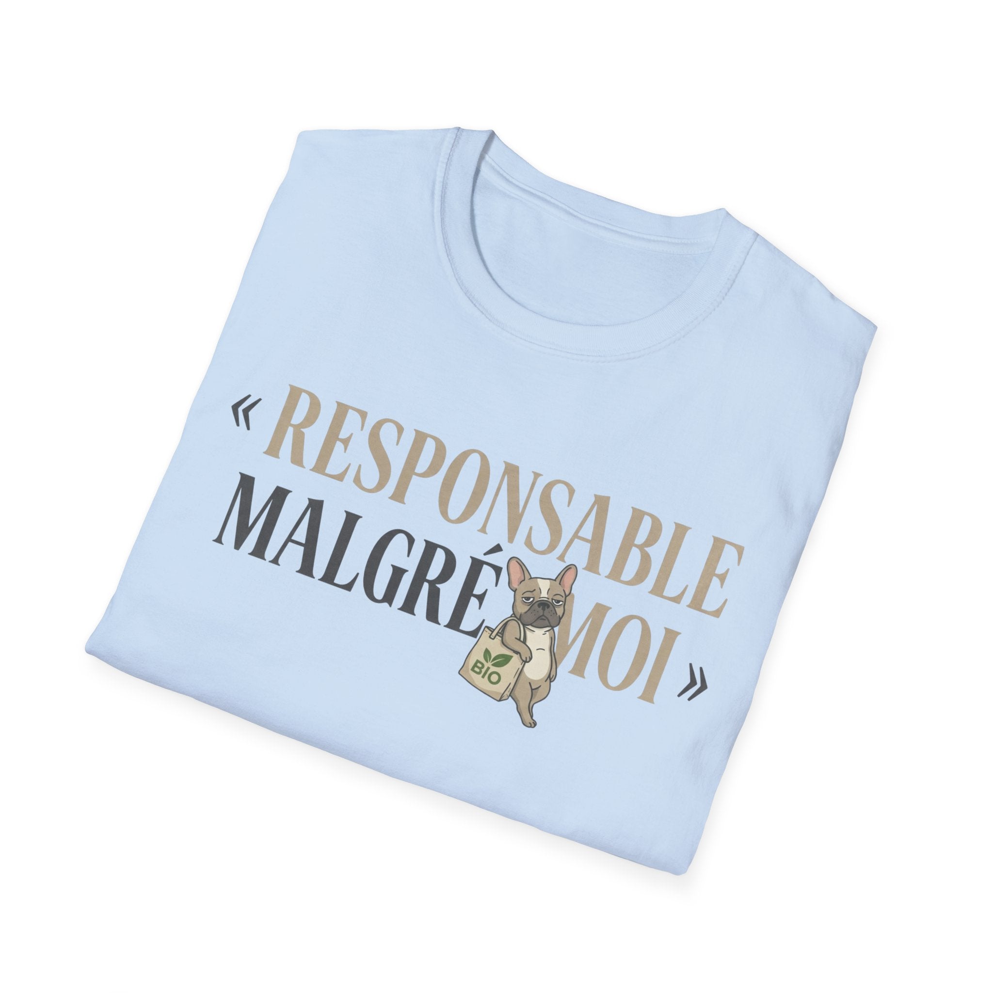 T-Shirt — "Responsable Malgré Moi" Funny French Graphic Tee