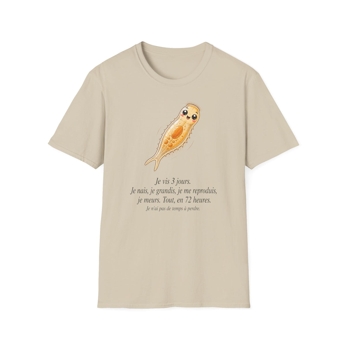 T-shirt — Adorable illustration de têtard (« Je suis 3 jours »)