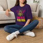T-shirt graphique Abeille — « Sans elles, plus rien. » — T-shirt féministe en hommage aux pollinisatrices