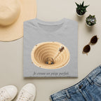 T-shirt — Illustration d’un piège à sable avec « Je creuse un piège parfait »