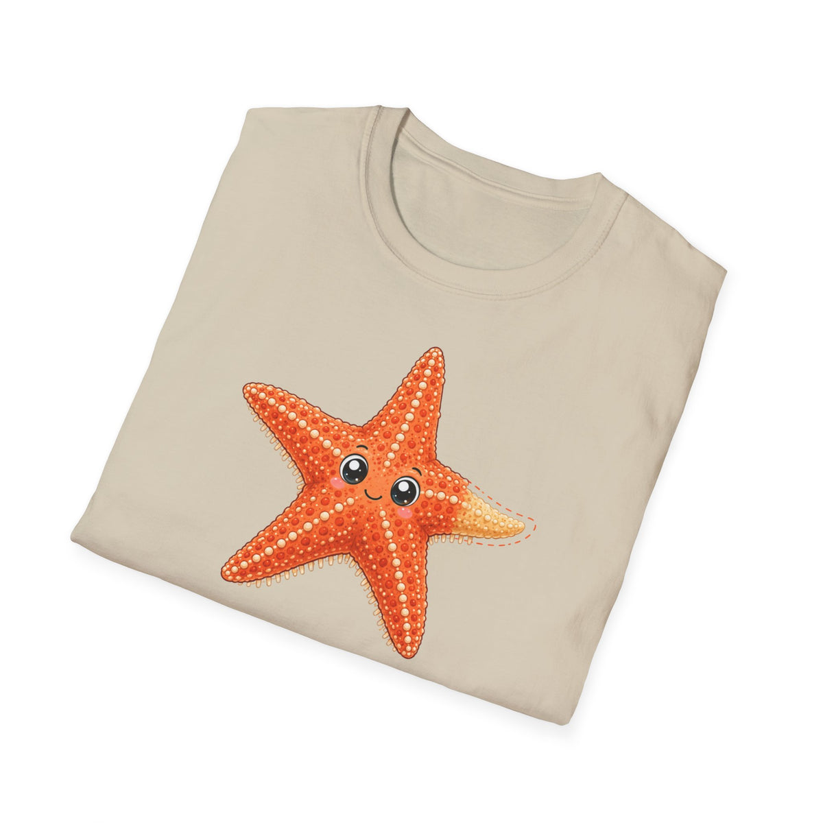 T-shirt graphique avec étoile de mer — Jolie étoile de mer orange
