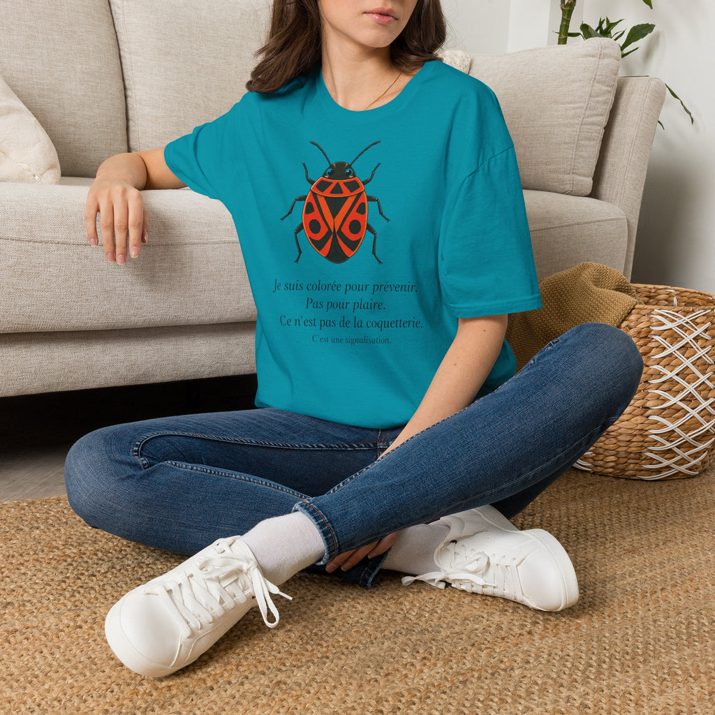 T-shirt illustré avec coccinelle