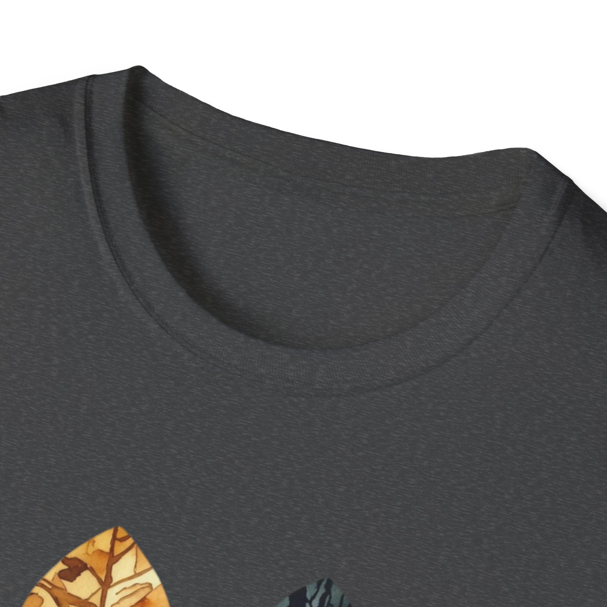 Nature Paw Print T-Shirt — Colorful Leaf & Stone Paw Design