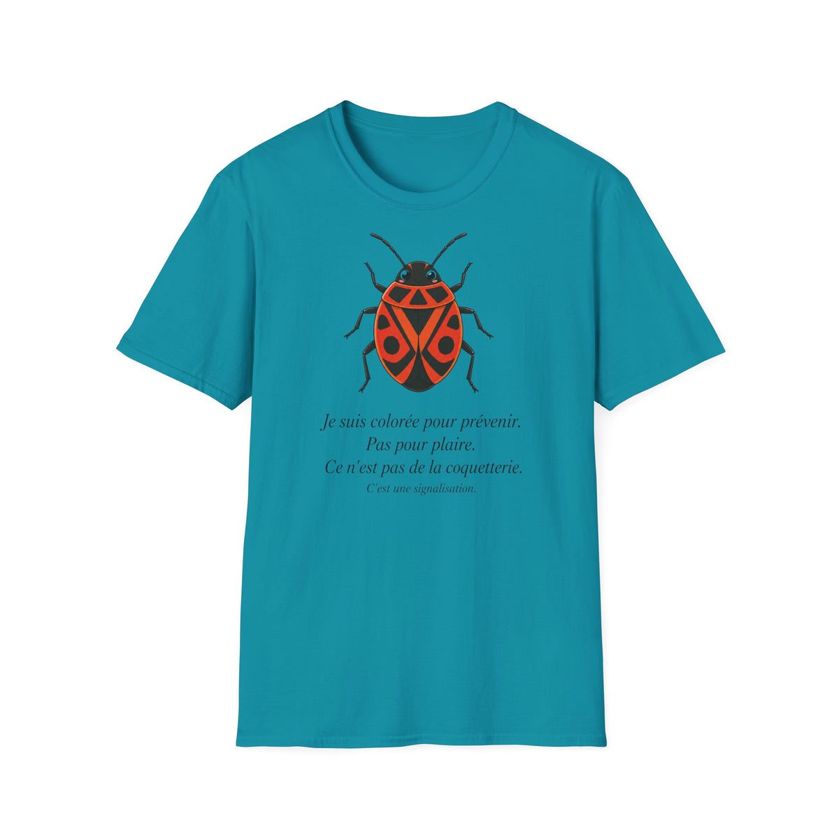T-shirt illustré avec coccinelle